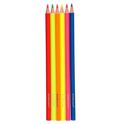 Цветные карандаши шестигранные Inspiration Neon 6 цветов, арт. 56077, производитель ErichKrause® (Эрих Краузе), ISBN 404-1-48556-077-7 № 5