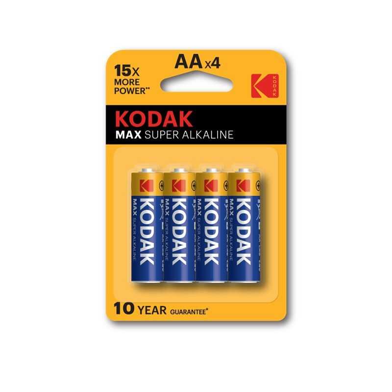 Батарейки KODAK MAX SUPER Alkaline AA, арт. Kodak Мах LR6 BL-4, производитель KODAK, ISBN 88-7-93095-286-5, № 1