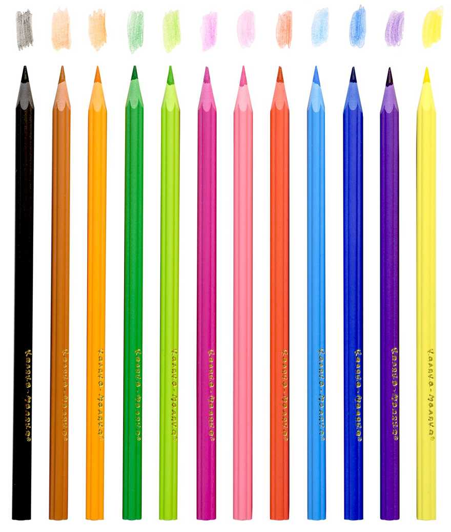 Набор цветных карандашей Цветочки 12 цветов, арт. КПКМ12-Ц, производитель ФАРМ, ISBN 460-2-72315-771-7, № 4