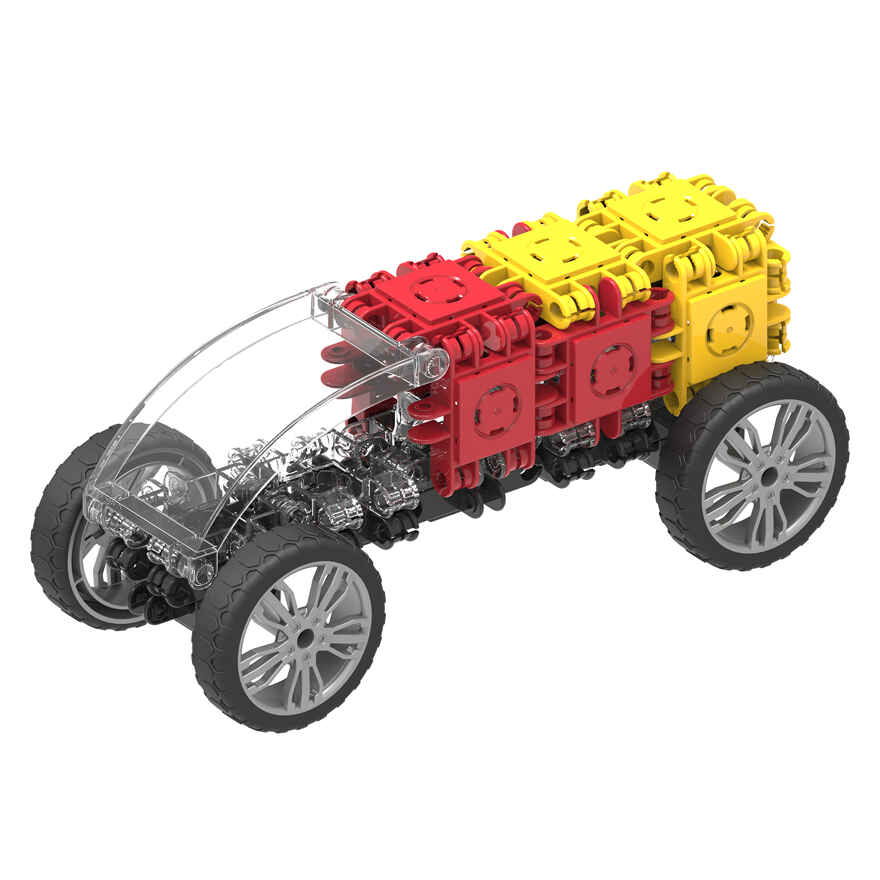 Развивающий конструктор CLICFORMERS Speed Wheel Set 34 детали, арт. 803001, производитель Clicformers (Кликформерс), ISBN 880-9-46553-289-5, № 9