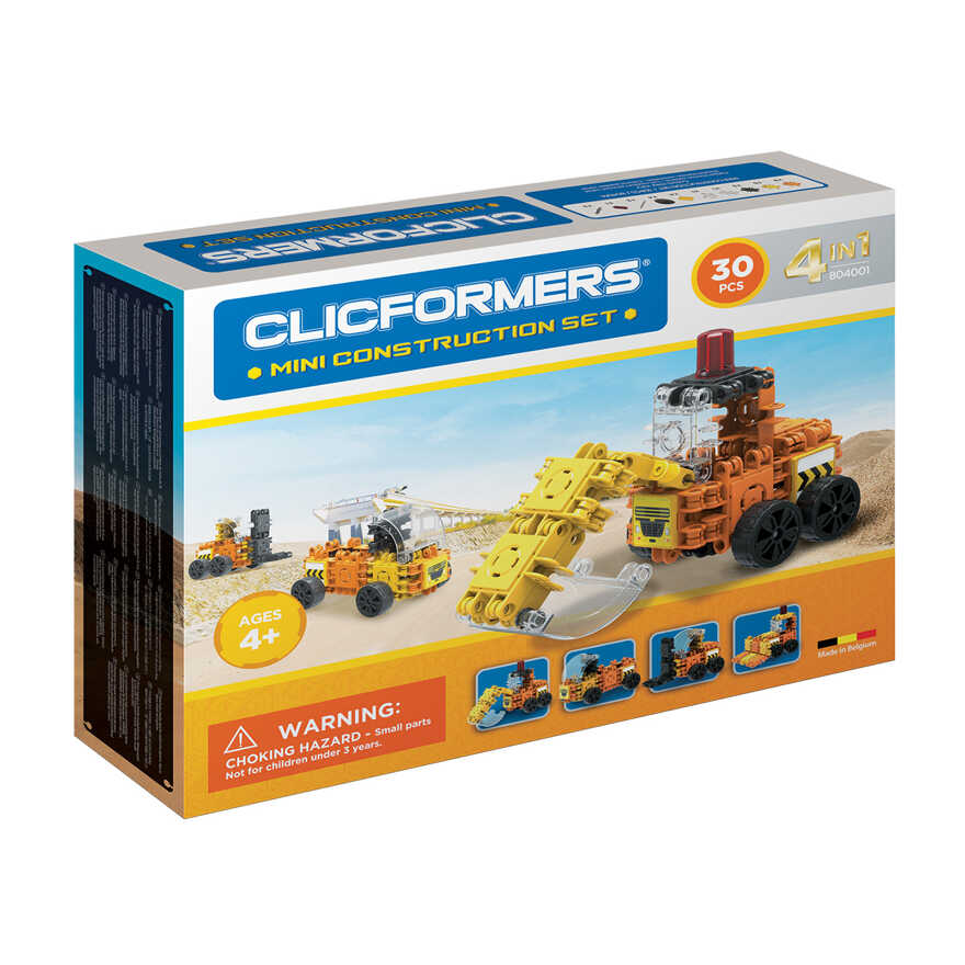 Развивающий конструктор CLICFORMERS Mini construction, арт. 804001, производитель Clicformers (Кликформерс), ISBN 880-9-46553-415-8, № 1