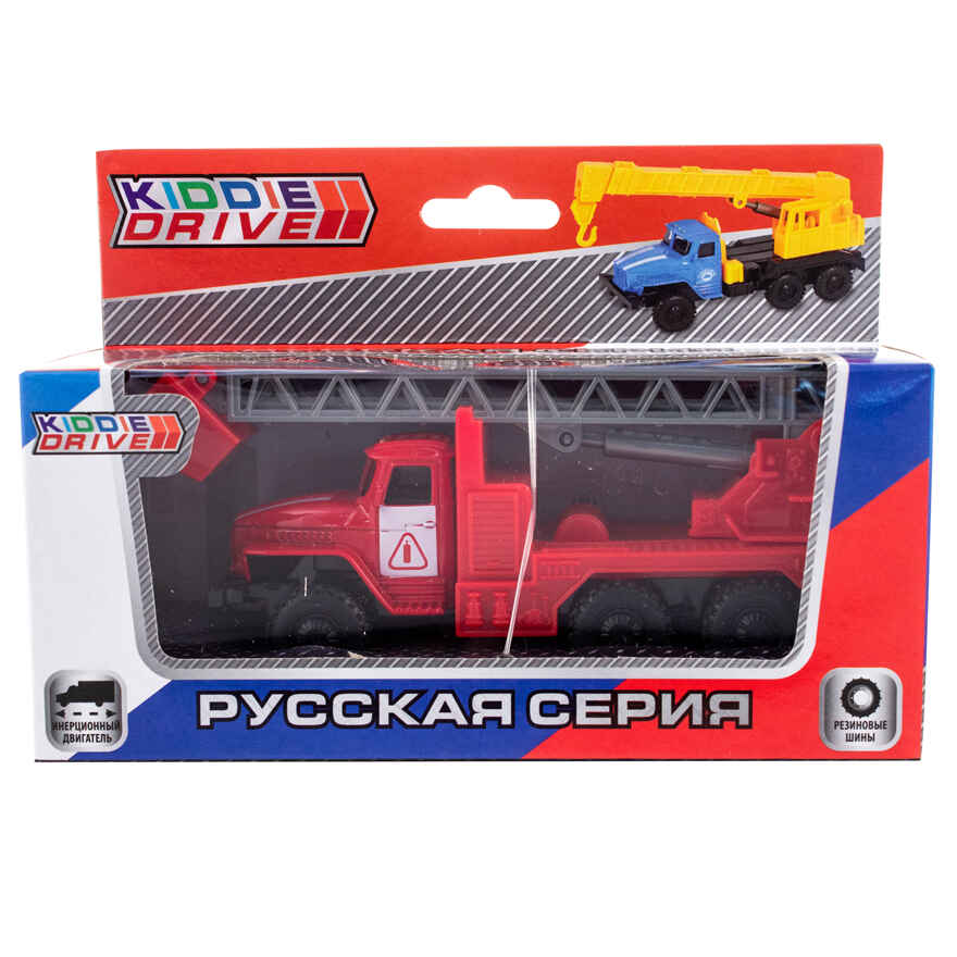 Грузовик с пожарным краном KiddieDrive, инерционный, арт. 1501124, производитель KiddieDrive, ISBN 460-7-80753-654-9, № 1