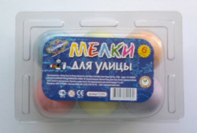 T2301 Мелки цветные 6 штук  яйца, производитель Развивашки, ISBN 465-0-05762-256-2, № 1
