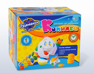 T2902 Набор для росписи &quot;Копилка&quot;, производитель Развивашки, ISBN 465-0-05762-379-8, № 1