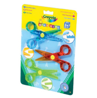 Набор разноцветных ножниц (3 шт.), производитель Crayola, ISBN 501-0-06503-014-5, № 1