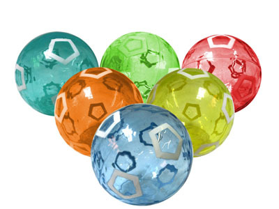 Большой Skyball 12 cm в виде футбольного мяча, производитель Maui Toys, ISBN 03-7-42337-225-4, № 1