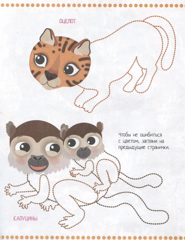 Книжка с наклейками формат А4. Приключения в разноцветных джунглях. 50 наклеек \ Барсотти Э., производитель Айрис-пресс , ISBN 978-5-81128-745-1, № 4