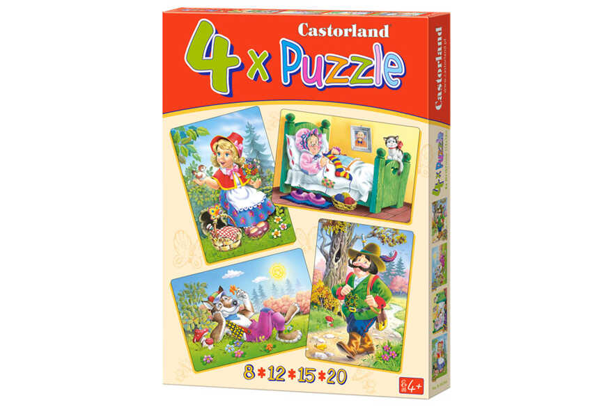 Пазлы Красная Шапочка (Castorland) 8/12/15/20 элементов, арт.В-04058, производитель Castorland (Касторленд), ISBN 590-4-43800-405-8, № 1