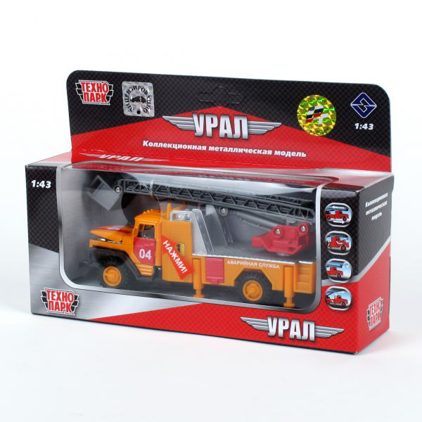 Технопарк Урал аварийная служба 1:43, арт. CT10-100-2, производитель Симбат, ISBN 461-0-00743-600-7, № 2