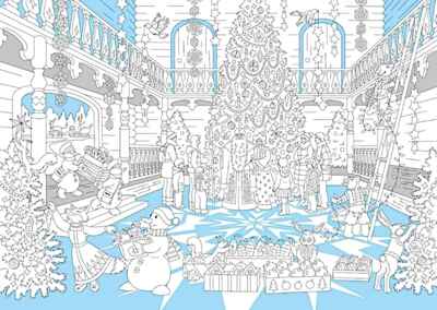 Терем Деда Мороза: книжка-плакат. Большой новогодний постер-раскраска., производитель «Феникс-Премьер», ISBN 978-5-22245-559-3№ 2