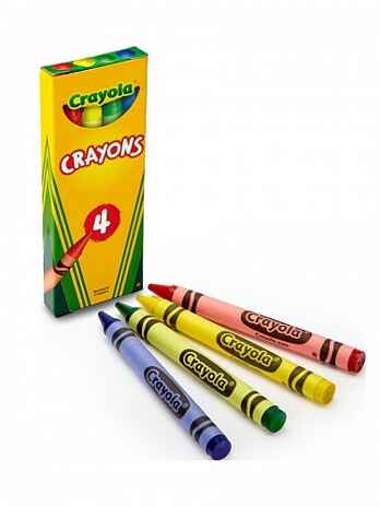 4 восковых мелка, арт. 52-1204, производитель Crayola, ISBN 501-0-06510-004-6№ 1