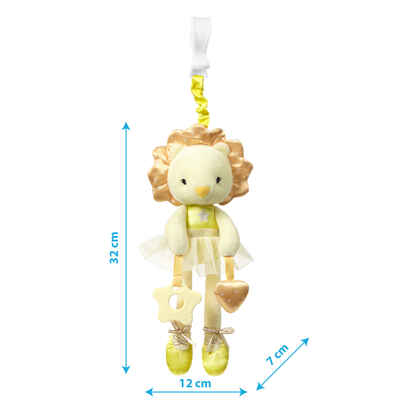 Игрушка-подвеска с прорезывателем и пищалкой львенок Ballerina funny Арт.1440, производитель Babyono, ISBN 590-1-43541-310-4№ 5