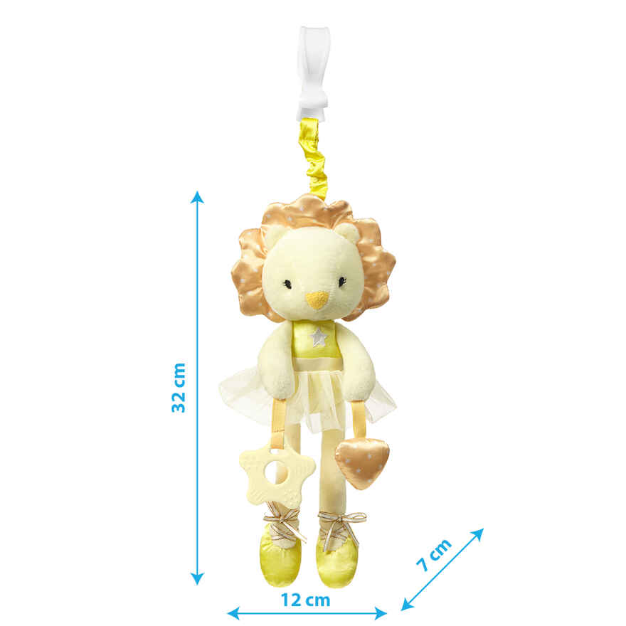 Игрушка-подвеска с прорезывателем и пищалкой львенок Ballerina funny Арт.1440, производитель Babyono, ISBN 590-1-43541-310-4, № 5