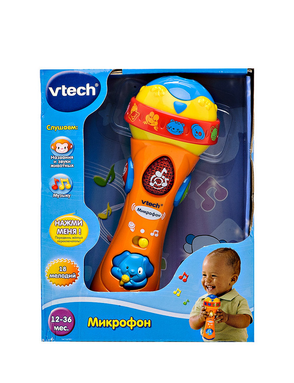 Vtech Микрофон Развивающая игрушка Микрофон, арт. 80-078726, производитель Vtech, ISBN 467-0-00596-413-1, № 1