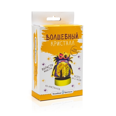 Волшебные кристаллы Монстрик фиолетовый, арт. cd-118, производитель BUMBARAM (БУМБАРАМ), ISBN 462-7-07977-167-7, № 1