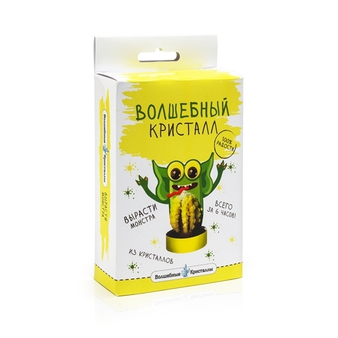 Волшебные кристаллы Монстрик зеленый, арт. cd-119, производитель BUMBARAM (БУМБАРАМ), ISBN 462-7-07977-168-4, № 1
