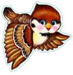 Мини-Плакат вырубной "Птица Воробей" (ФМ-8954), арт.00-00005651, производитель Сфера ТЦ , ISBN 46070914-4-03930-895-4, № 1