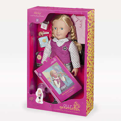 Og Dolls. Кукла делюкс Халли и печенье с предсказанием для умницы, 46 см, производитель OG Dolls, ISBN 062-2-43261-570- № 2