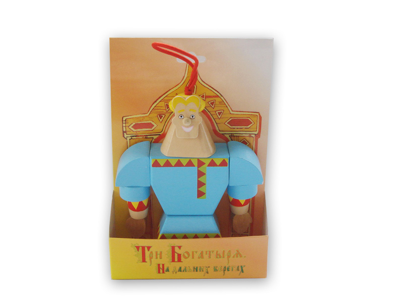 Игрушка деревянная Алеша Попович, голубой, арт. 4602009282188, производитель Мельница, ISBN 460-2-00928-218-8, № 1