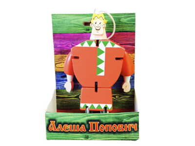 Игрушка деревянная Алеша Попович, красный, арт. 151265, производитель Мельница, ISBN 460-2-00928-208-9№ 1