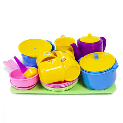 Набор посуды Позови гостей, арт. 21057, производитель Пластмастер, ISBN 462-0-00631-663-7№ 1