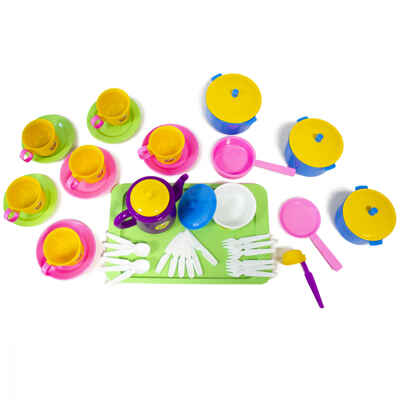 Набор посуды Позови гостей, арт. 21057, производитель Пластмастер, ISBN 462-0-00631-663-7№ 2