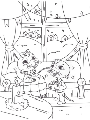 Сурикаты и зимние истории: книжка-раскраска с наклейками., производитель Феникс ТД, ISBN 978-5-22242-234-2№ 4