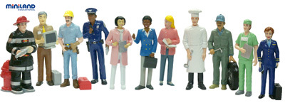  Набор фигурок &quot;Профессии&quot;, производитель Miniland (Минилэнд), ISBN 841-3-08227-388-0, № 1