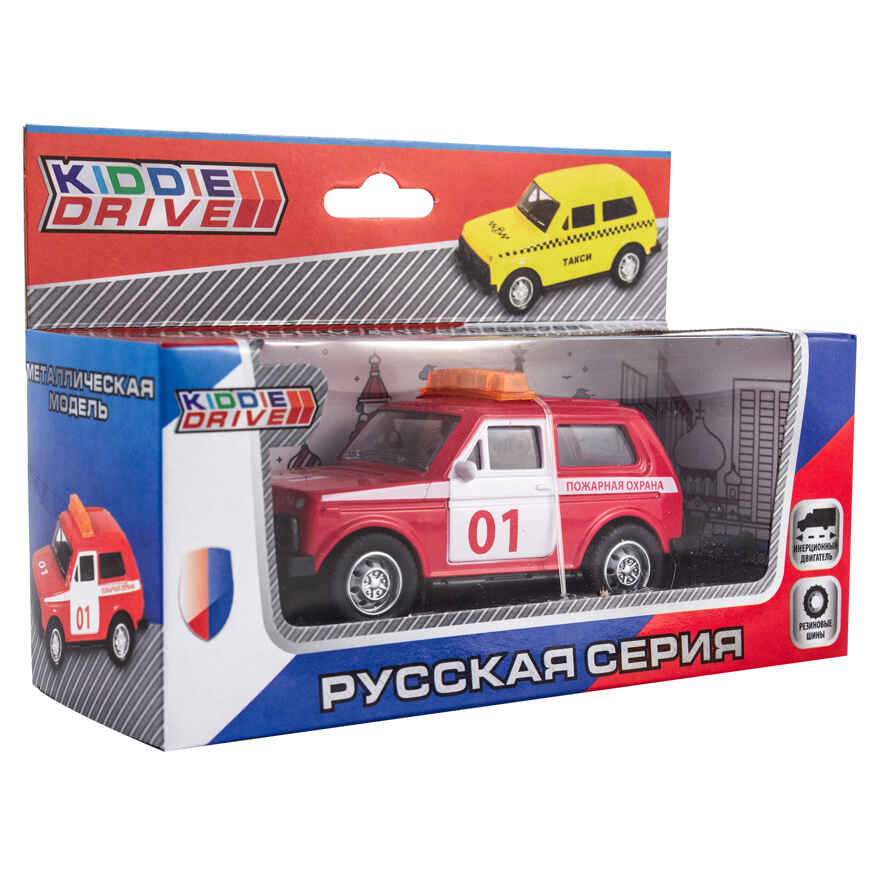Внедорожник пожарный KiddieDrive, 11см, арт. 1501252, производитель KiddieDrive, ISBN 460-7-80753-662-4, № 1