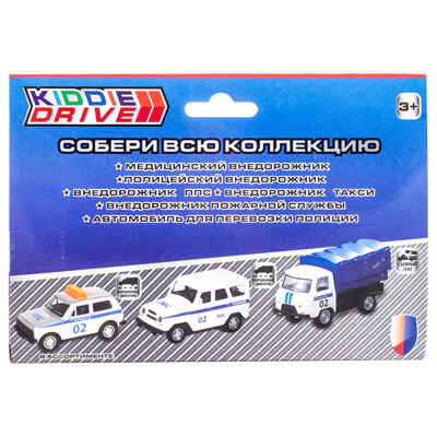 Внедорожник пожарный KiddieDrive, 11см, арт. 1501252, производитель KiddieDrive, ISBN 460-7-80753-662-4№ 2