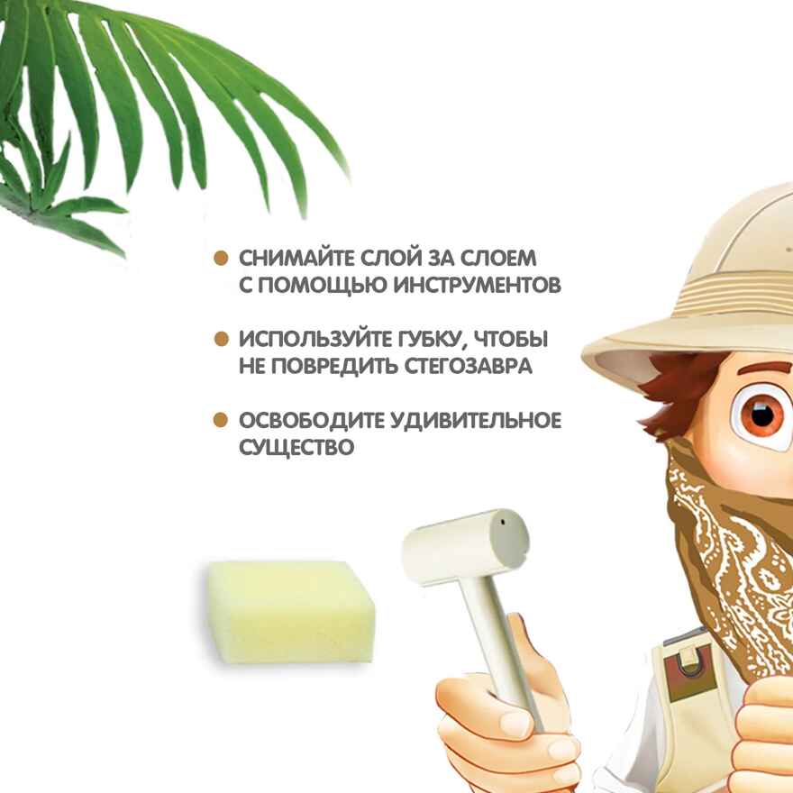 Исторические раскопки Стегозавр, арт. ВВ4208, производитель Bondibon (Бондибон), ISBN 489-5-13604-122-7, № 10