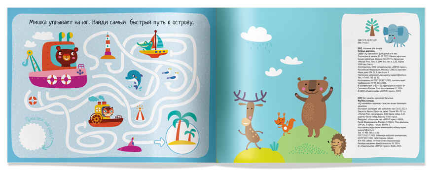 IQ игры с наклейками. Хитрые дорожки. 4-7 лет, производитель Айрис-пресс , ISBN 978-5-81128-514-3, № 5