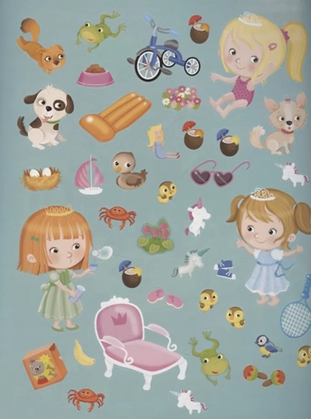 Книжка с наклейками формат А4.В гостях у принцессы. 70 наклеек. \ Барсотти Э., производитель Айрис-пресс , ISBN 978-5-81128-755-0№ 4