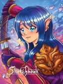 Скетчбук &quot;Аниме. Воин ветра&quot;, производитель Проф-Пресс , ISBN 467-0-15900-597-1, № 1