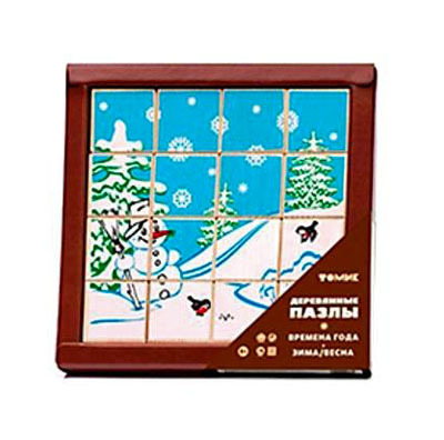 Пазлы "Времена года.Зима/весна", производитель Томик, ISBN 460-7-05756-211-4, № 1