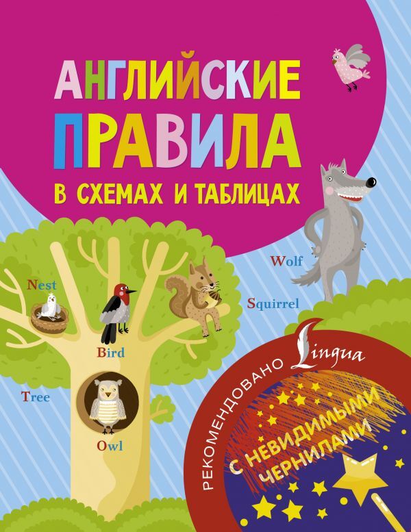 Английские правила в схемах и таблицах. Английский с невидимыми чернилами, производитель АСТ , ISBN 978-5-17104-004-8, № 1