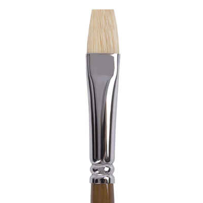 Кисть художественная профессиональная Brauberg Art Classic, щетина, плоская, № 10, длинная ручка, арт. 200717, производитель Brauberg, ISBN 460-6-22417-948-3№ 3