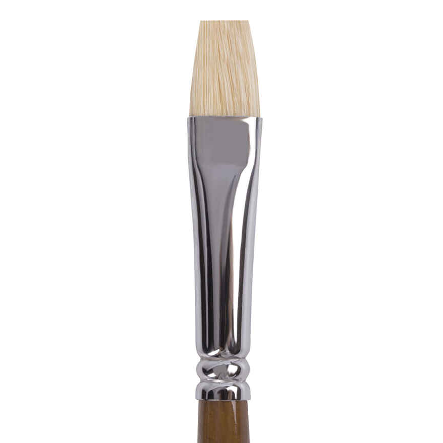 Кисть художественная профессиональная Brauberg Art Classic, щетина, плоская, № 10, длинная ручка, арт. 200717, производитель Brauberg, ISBN 460-6-22417-948-3, № 3