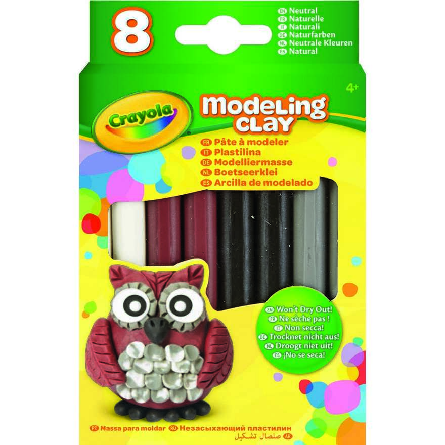 Crayola Незасыхающий пластилин Натуральный, 8 цветов, арт. 57-0314, производитель Crayola, ISBN 007-1-66230-314-3, № 1
