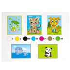 Набор для творчества Рисуем по номерам Животные 5 дизайнов , арт. ВВ1476, производитель Bondibon (Бондибон), ISBN 489-5-13601-378-1, № 3