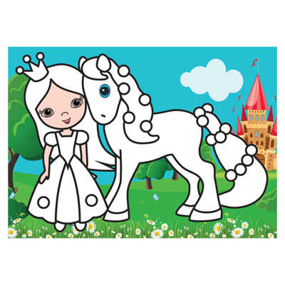 Раскраска пластилином Принцессы, арт. РПКМ04-ПЦ, производитель ФАРМ, ISBN 460-2-72307-570-7№ 2