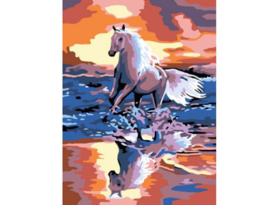 Живопись на холсте Стремительный бег, производитель Белоснежка, ISBN 693-0-14930-498-8, № 1