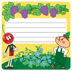 ШН2-12252 Наклейки на тетрадь Союзмультфильм (из м-ф Чиполлино, с УФ-лаком), производитель Сфера ТЦ , № 1