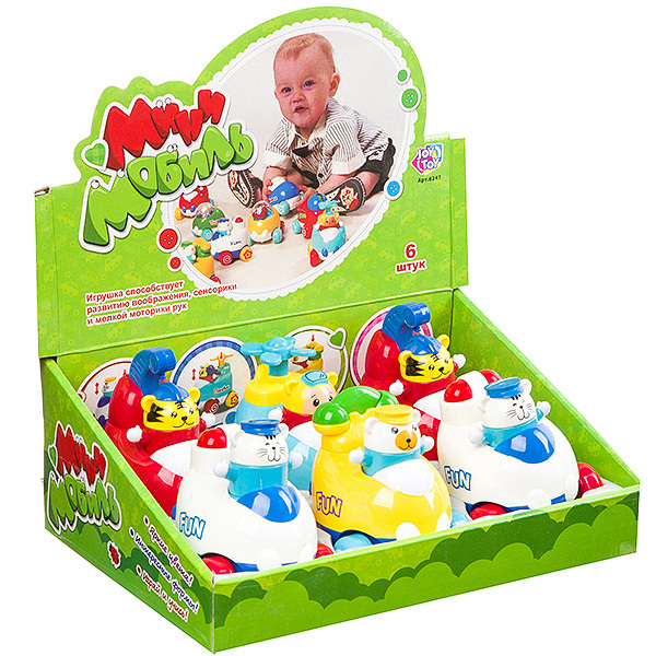 Набор Мини Мобиль, 6 шт, арт.6247, производитель Play Smart (Плэй Смарт), ISBN 460-2-01031-786-2, № 1