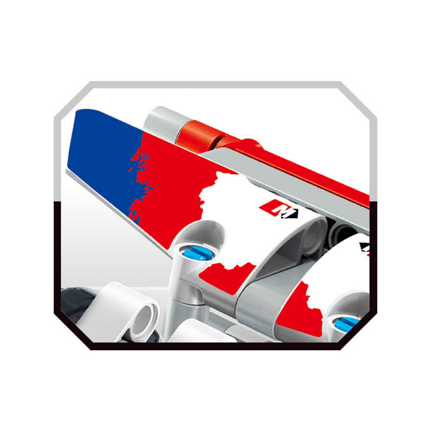 Базовый 3D-Конструктор SDL KID-CONSTRUCT Кроссовер белый, 168 деталей, арт. 2018A-2, производитель SDL Technic (СДЛ Техник), ISBN 695-0-59011-802-6, № 3