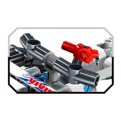 Базовый 3D-Конструктор SDL KID-CONSTRUCT Кроссовер белый, 168 деталей, арт. 2018A-2, производитель SDL Technic (СДЛ Техник), ISBN 695-0-59011-802-6№ 4