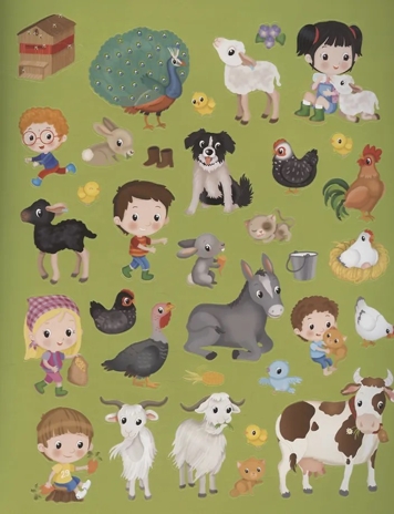 Книжка с наклейками формат А4.Прогулка на ферму. 70 наклеек. \ Барсотти Э., производитель Айрис-пресс , ISBN 978-5-81128-758-1№ 4