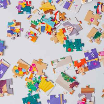 Пазл "Наряжаем елку" 60 элементов, производитель Я РАСТУ ТОЙЗ, ISBN 466-0-26086-268-6№ 3