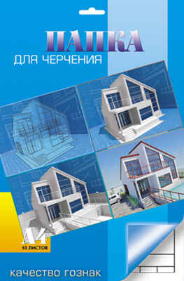 Папка д\черчения А4 10л. со штампом Архитектура, производитель Апплика, ISBN 46600-0-38332-491-5№ 1