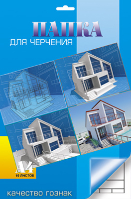 Папка д\черчения А4 10л. со штампом Архитектура, производитель Апплика, ISBN 46600-0-38332-491-5, № 1